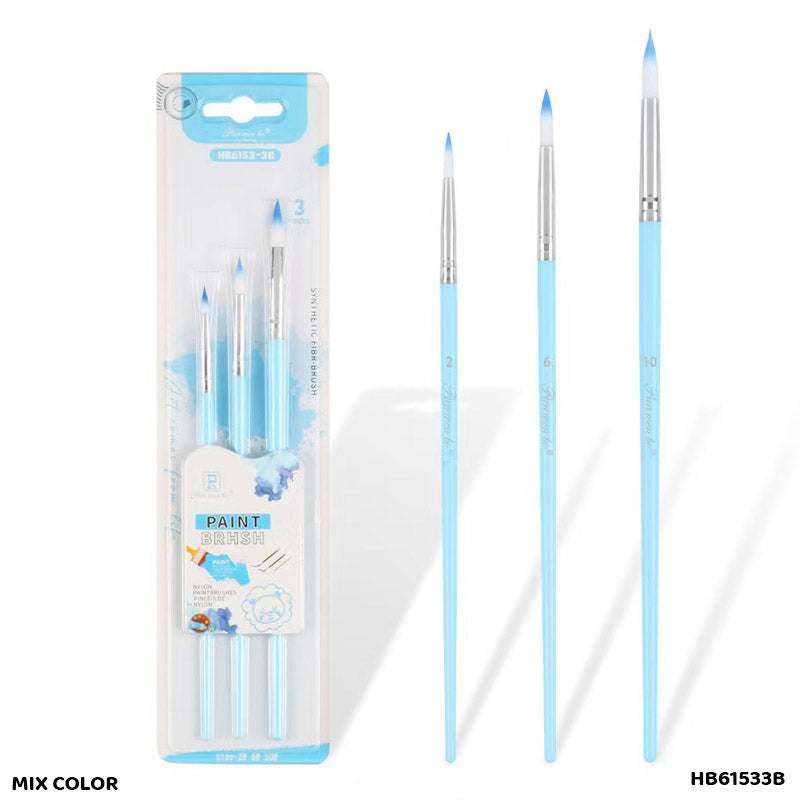HB61533B 3PC PAINT BRUSH ROUND
