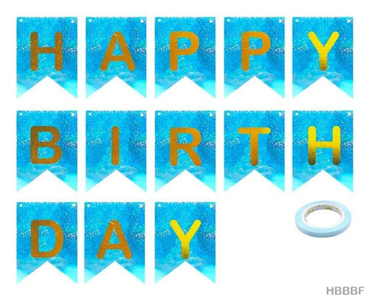 HAPPY BIRTHDAY BANNER BUNTING FLAG (HBBBF)