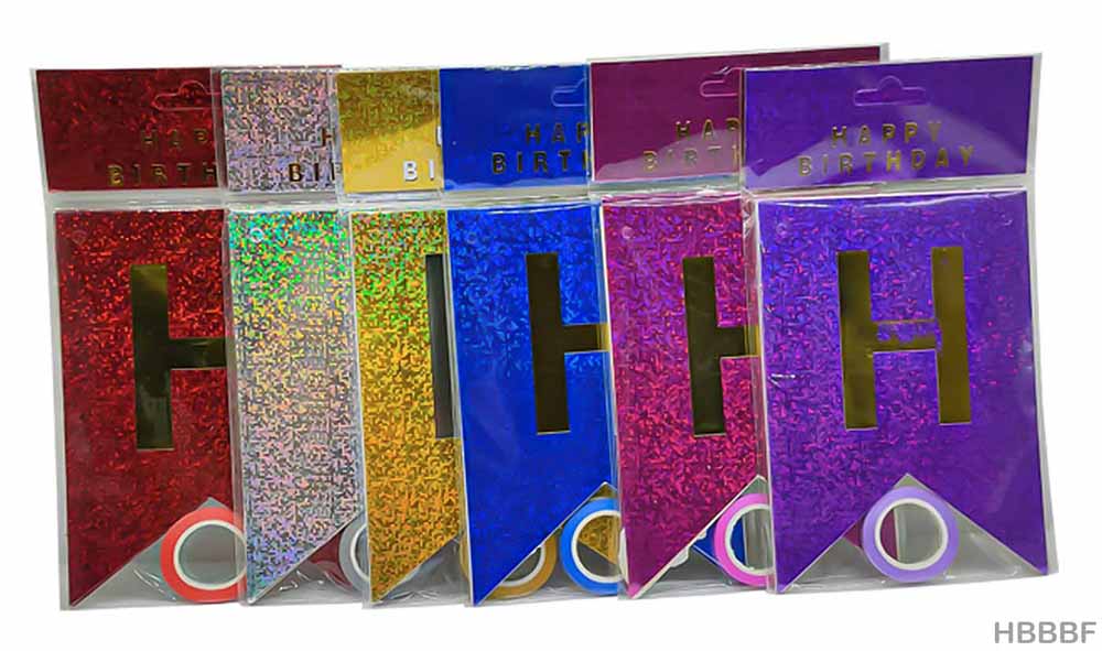 HAPPY BIRTHDAY BANNER BUNTING FLAG (HBBBF)