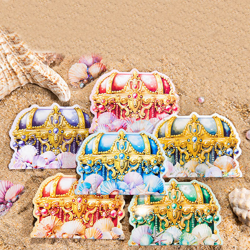 HBBZ005 TREASURES ON THE BEACH DECO STICKER 20PC