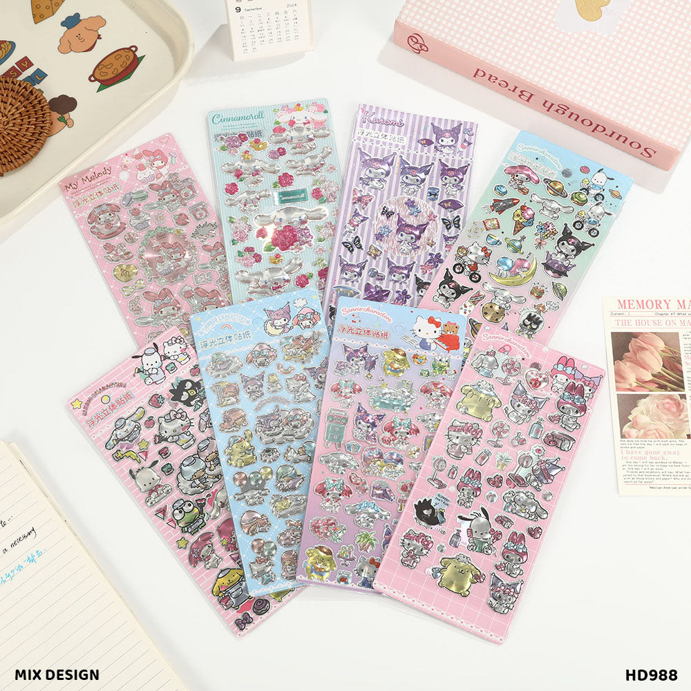 HD988 SMILE STICKER SANRIO CHARACTERS
